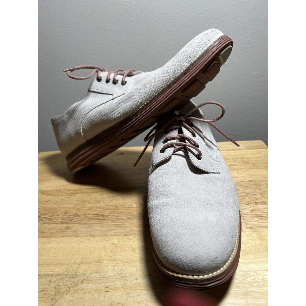 Cole Haan Original Grand Mens 12 Gray Suede Oxford Shoes Lightweight Comfort - Picture 2 of 12
